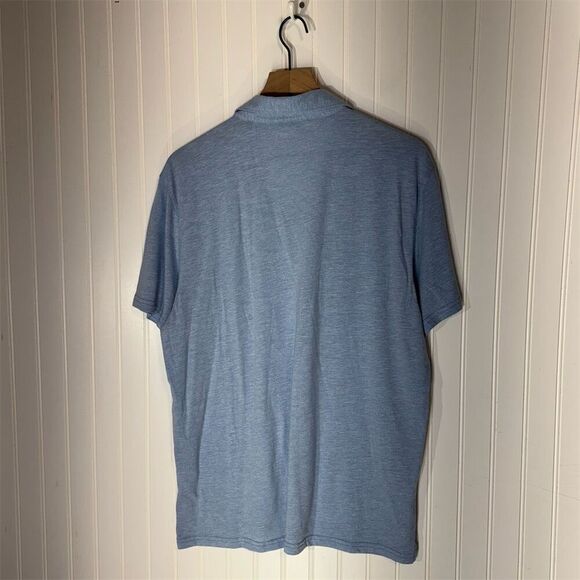 Zachary Prell XL Blue Polo Shirt Modal Cotton Blend Lightweight Golf Travel - Picture 3 of 5